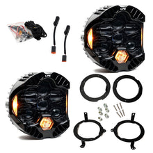 Load image into Gallery viewer, Baja Designs 18-25 Jeep Wrangler JL/20-25 Gladiator JT (w/Halogen) DOT LP6 LED Headlight Kit - Amber