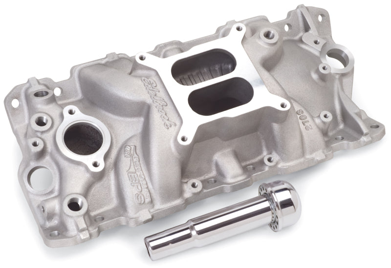 Edelbrock Intake Manifold Performer Eps w/ Oil Fill Tube And Breather for Small-Block Chevy