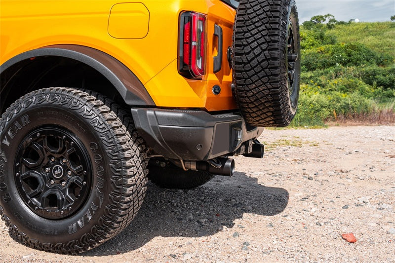 Corsa 21-24 Ford Bronco 2.7L 2-Door 2.75in Cat-Back Dual Rear Exhaust w/4in Straight-Cut Polish Tips