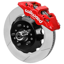 Load image into Gallery viewer, Wilwood Forged 6 Piston Red Superlite Caliper, GT 72 Vane Vented Spec37 Slotted Rotor - 14.00x1.25