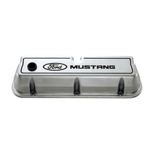 Load image into Gallery viewer, Ford Racing Ford 289/302/351W Die-Cast Valve Covers - Polished w/Black Logo