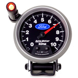 Autometer Ford 3-3/4in. 10K RPM Pedestal w/ Ext. Quick-Lite Tachometer Gauge