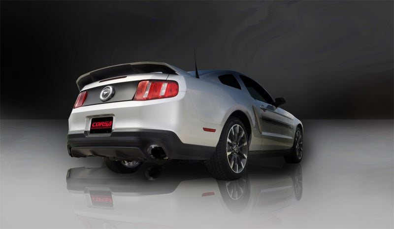 Corsa 2011-2014 Ford Mustang GT/Boss 302 5.0L V8 Black Sport Axle-Back Exhaust