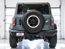 Load image into Gallery viewer, AWE Tuning 2021+ Ford Bronco 0FG Dual Rear Exit Exhaust w/Chrome Silver Tips &amp; Bash Guard