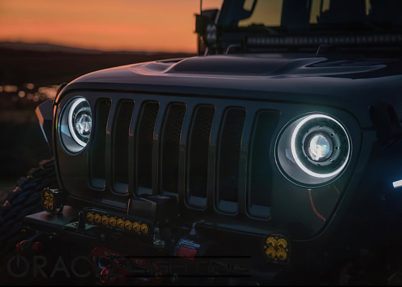 Oracle Jeep JL/Gladiator JT Oculus Bi-LED Projector Headlights - Amber/White Switchback
