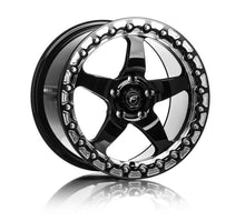 Load image into Gallery viewer, Forgestar D5 Beadlock 15x10 / 5x114.3 BP / ET50 / 7.5in BS Gloss Black Wheel