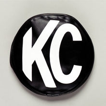 Load image into Gallery viewer, KC HiLiTES 6in. Round Soft Cover (Pair) - Black w/Yellow KC Logo