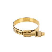 Load image into Gallery viewer, Mishimoto Constant Tension Worm Gear Clamp 1.26in.-2.13in. (32mm-54mm) - Gold