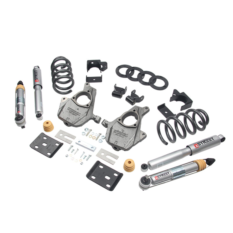 Belltech LOWERING KIT 16.5-17 Chevy Silverado Crew Cab 2WD 3-4F / 7R