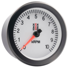 Load image into Gallery viewer, Autometer Stack Sport 88mm 0-10K RPM Tachometer - White