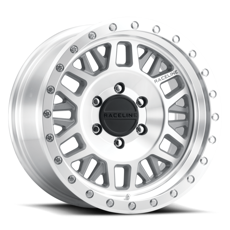 Raceline 951MC Ryno 17x8.5in / 6x139.7 BP / 18mm Offset / 106.1mm Bore - Machined Wheel