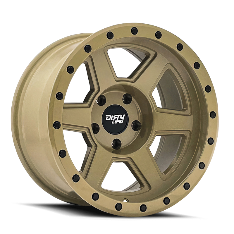 Dirty Life 9315 Compound 17x9 / 5x139.7 BP / -12mm Offset / 108mm Hub Desert Sand Wheel