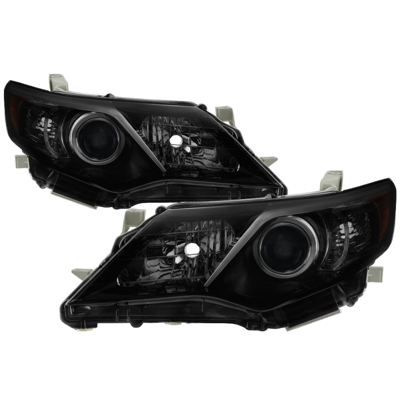 xTune Toyota Camry LE XLE Hybrid Models 12-14 OE Style Headlight - Black Smoke HD-JH-TCAM12-AM-BSM