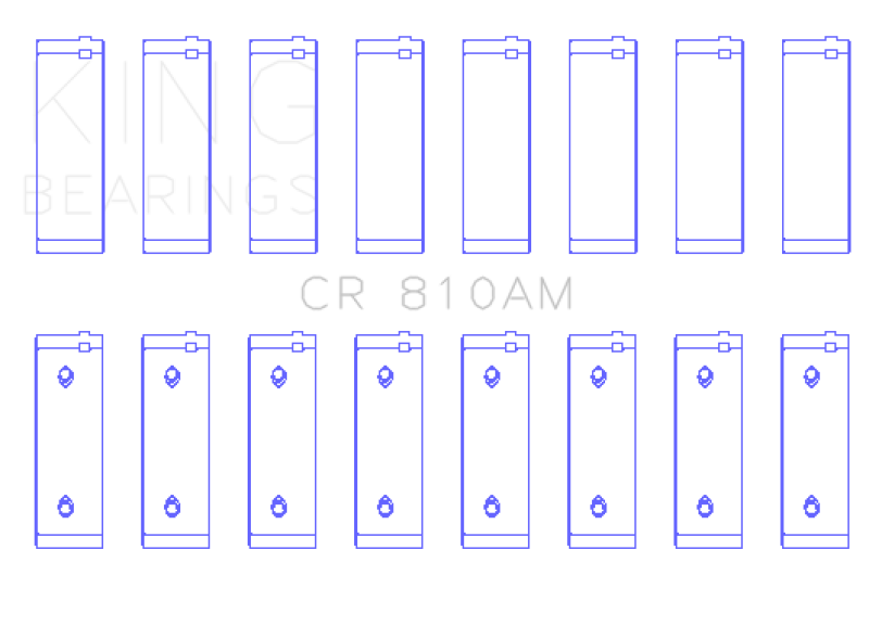 King Engine Bearings Ford 239/256/272/292/312 (Size 020) Engine Rod Bearings