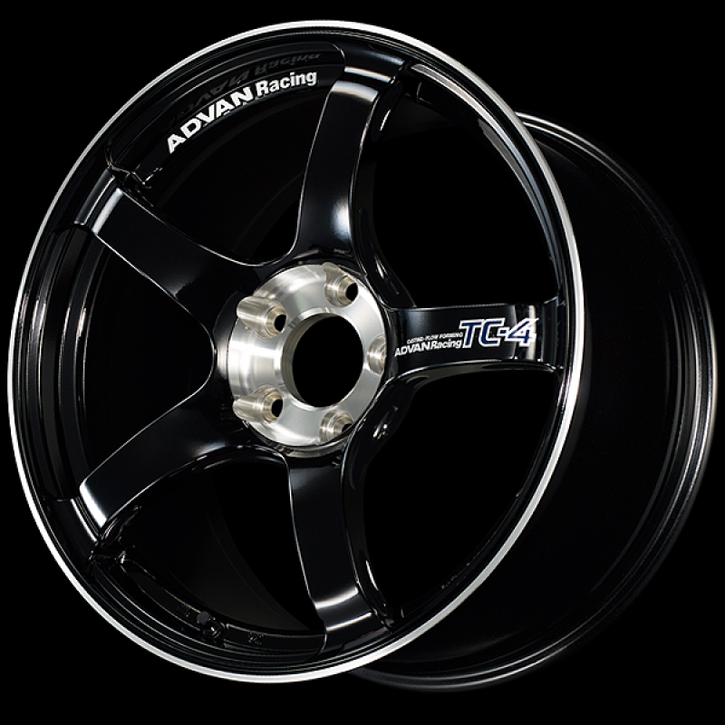 Advan TC-4 SE 18x8.5 / +45 Offset / 5-114.3 / 73mm Bore / Racing Gloss Black & Diamond Cut