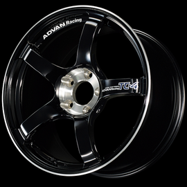 Advan TC-4 SE 18x9.5 / +12 Offset / 5x114.3 / 73mm Bore / Racing Gloss Black and Diamond Cut