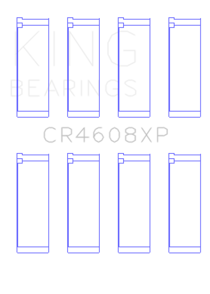 King Engine Bearings Toyota 2ZZ-GE (Size .026) Connecting Rod Bearings (Set of 4)