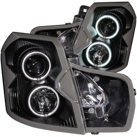 ANZO 2003-2007 Cadillac CTS Projector Headlights w/ Halo Black (CCFL)