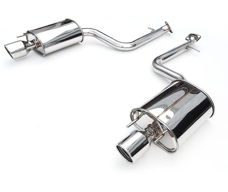 Invidia 15+ Subaru WRX/STI 4Dr Q300 Twin Outlet Rolled Titanium Burnt Quad Tip Cat-Back Exhaust