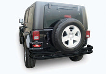 Load image into Gallery viewer, Rampage 2007-2018 Jeep Wrangler(JK) Double Tube Rear Bumper - Black