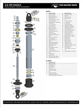 Load image into Gallery viewer, Fox (T) Dia. 1.834 Bore 17.900 TLG Steel Body Cap ID Thread Wire Ring End