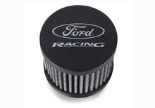 Load image into Gallery viewer, Ford Racing Black Crinkle Unshielded Breather w/Ford Racing Logo