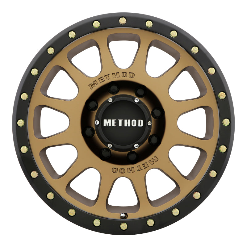 Method MR305 NV 18x9 +18mm Offset 8x170 130.81mm CB Method Bronze/Black Street Loc Wheel