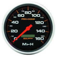 Load image into Gallery viewer, Autometer Pro-Comp 5in 160mph Electric Speedometer w/ LCD Odometer