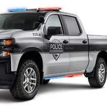 Load image into Gallery viewer, Putco 19-23 Chevrolet Silverado Blade Rocker Sideliners - Blue &amp; White w/ White Override