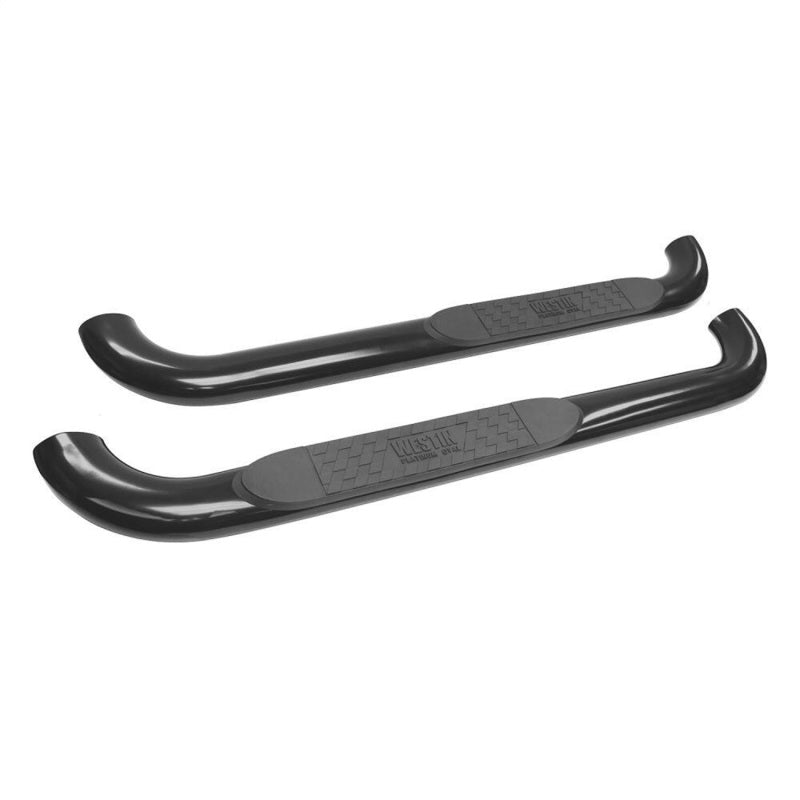 Westin 1999-2013 Chevy Silverado 1500 Reg Cab Platinum 4 Oval Nerf Step Bars - Black