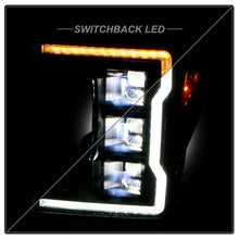 Load image into Gallery viewer, Spyder Apex 20-22 Ford F250/F350 (Halogen) High-Power LED Headlights - Black PRO-YD-FS20HALAP-SEQ-BK