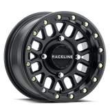 Raceline A92B Podium 15x6in / 4x137 BP / 40mm Offset / 110.18mm Bore - Satin Black Beadlock Wheel