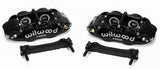 Wilwood Narrow Superlite 4R Rear Caliper & Bracket Kit - Black 97-13 C5/C6 Corvette w/ OEM Rotors