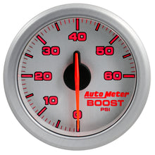 Load image into Gallery viewer, Autometer Airdrive 2-1/6in Boost Gauge 0-60 PSI - Silver