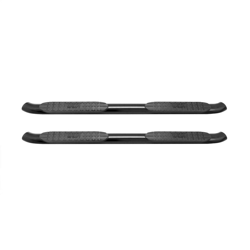 Westin 2007-2017 Jeep Wrangler 2dr PRO TRAXX 4 Oval Nerf Step Bars - Black Wrinkle