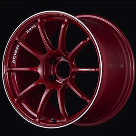 Advan RSIII 18x9.0 / +25 Offset / 5x114.3 / 73mm Bore / Racing Candy Red and Ring