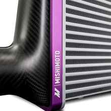 Load image into Gallery viewer, Mishimoto Universal Carbon Fiber Intercooler - Gloss Tanks - 450mm Gold Core - S-Flow - C V-Band