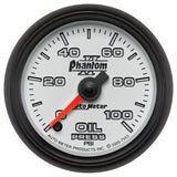 Autometer Phantom II 52mm Full Sweep Electronic 0-100 PSI Oil Pressure Gauge