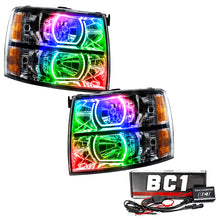 Load image into Gallery viewer, Oracle 07-13 Chevrolet Silverado SMD HL - Black - Square - ColorSHIFT w/ BC1 Controller SEE WARRANTY