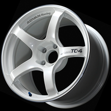 Load image into Gallery viewer, Advan TC4 18x7.5 / +48 Offset / 5-114.3 / 73mm Bore / Racing White Metallic &amp; Ring