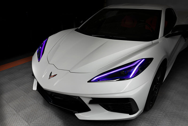 Oracle 20-21 Chevy Corvette C8 RGB+A Headlight DRL  Kit - ColorSHIFT w/o Controller