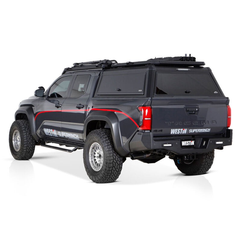 Westin 24-26 Toyota Tacoma DC Outlaw Drop Running Boards - Tex. Blk