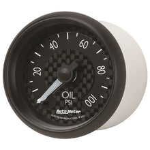 Load image into Gallery viewer, Autometer GT Series 52mm Mechanical 0-100 psi Oil Pressure Gauge