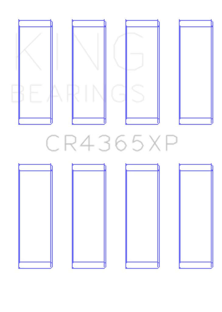 King Engine Bearings Ford Zetec S/Ecoboost1.6 (Size STDX) Connecting Rod Bearing Set