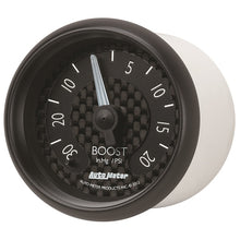 Load image into Gallery viewer, Autometer GT Series 52mm Mechanicl 30 In Hg/20 psi Vacuum/Boost Gauge