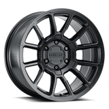 Raceline 950B Gauge 17x8.5in / 5x139.7 BP / 0mm Offset / 106.5mm Bore - Satin Black Wheel