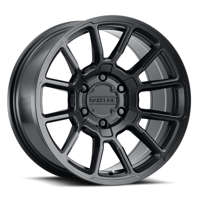 Raceline 950B Gauge 20x9in / 8x170 BP / 12mm Offset / 125.2mm Bore - Satin Black Wheel