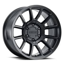 Raceline 950B Gauge 18x9in / 8x180 BP / -12mm Offset / 124.2mm Bore - Satin Black Wheel