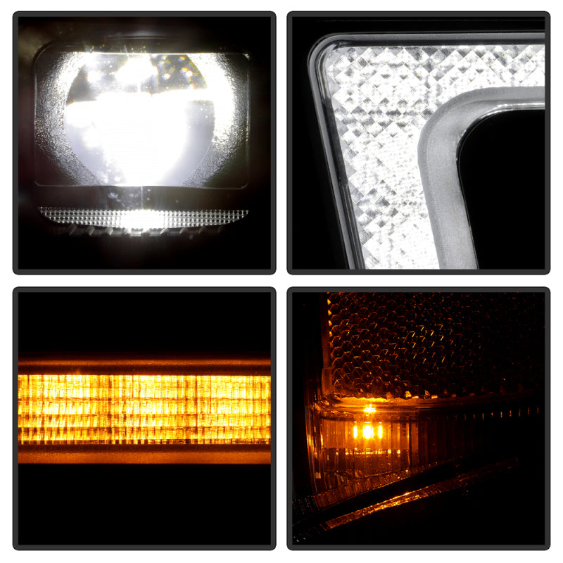 Spyder Chevy Silverado 20-23 HD 2500/3500 High-Power LED Module - Black (PRO-YD-CSHD20AP-SEQ-BK)