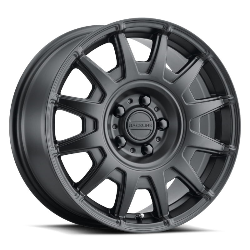 Raceline 401B Aero 18x8in / 5x108 BP / 40mm Offset / 72.62mm Bore - Satin Black Wheel